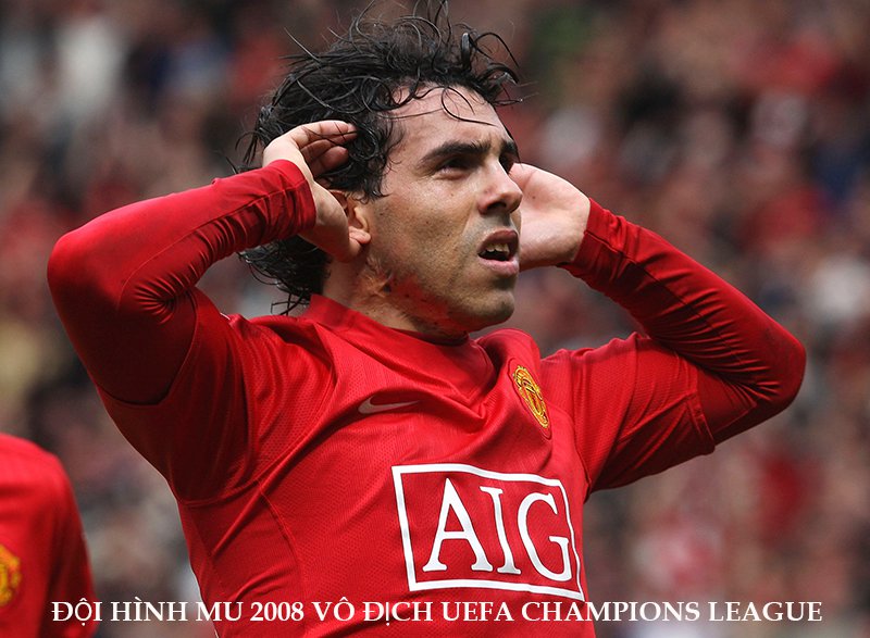 Tiền đạo Tevez Mu 2008