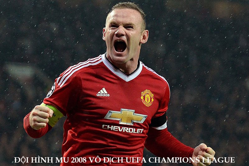 tiền đạo wayne rooney mu 2008